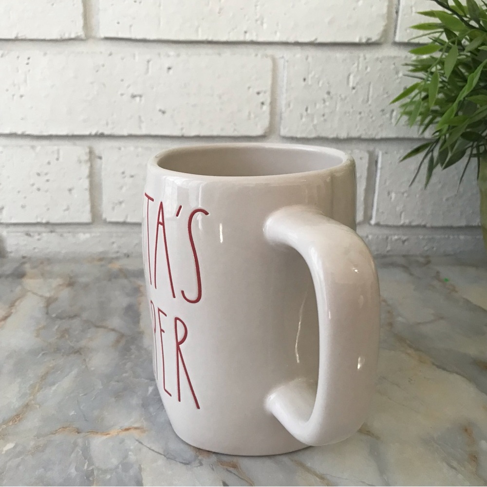 Rae Dunn Mug Santa’s Helper White with Red Lettering - Picture 4 of 13